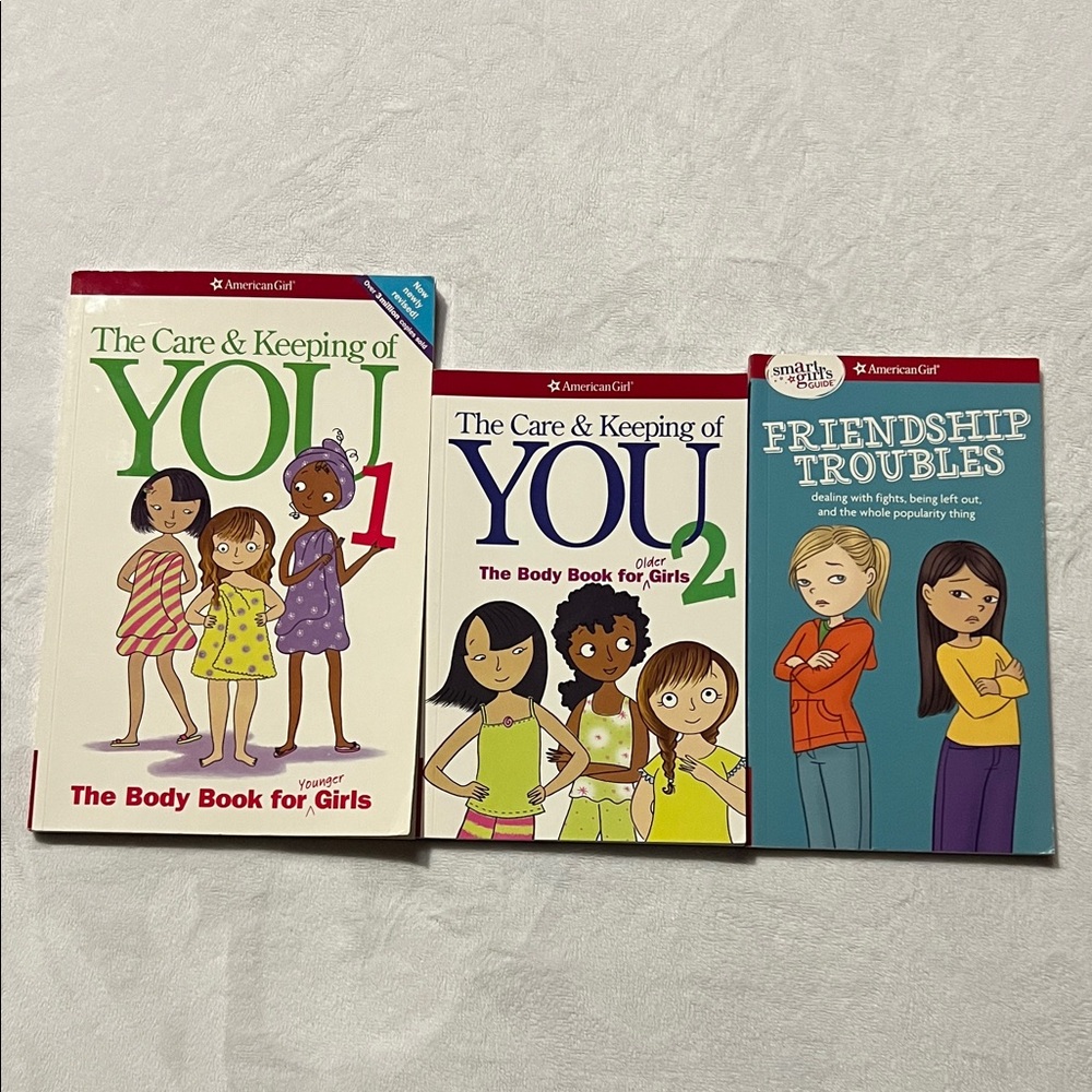 American Girl The care keeping of you 1 & 2 and friendship troubles bundle